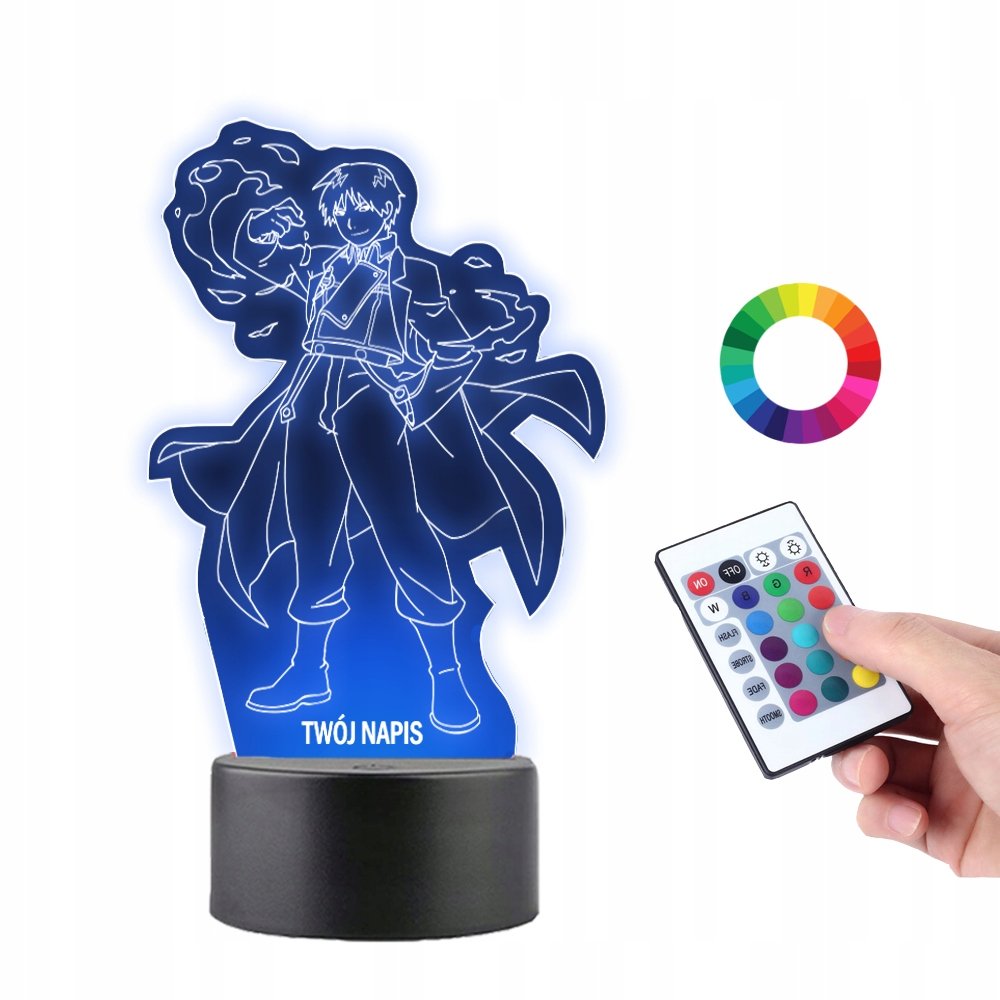 Lampka na Biurko Statuetka Roy Mustang PLEXIDO