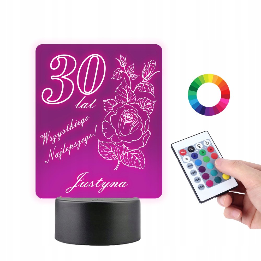 Lampka na Biurko Statuetka Prezent na 30 Urodziny