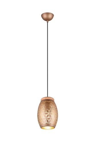 Bidar lampa wisząca 1xE27 brązowa R31571065