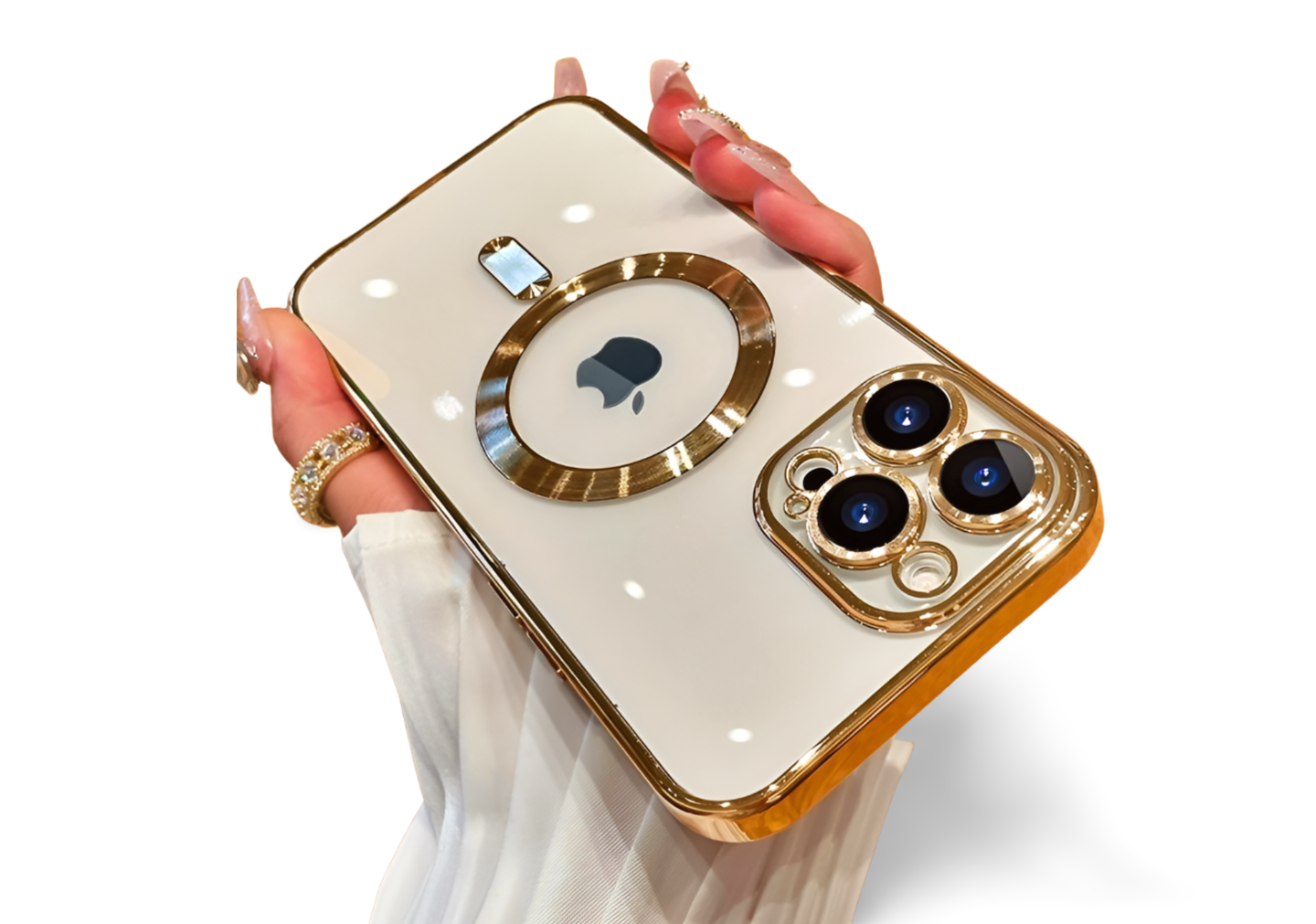 Etui Electro MagSafe do Apple iPhone 13 Pro - Złoty