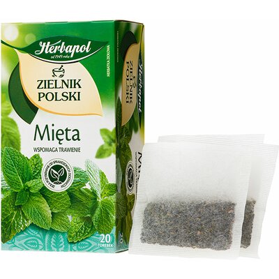 ZIELNIK POLSKI Herbapol Zielnik Polski Herbatka ziołowa mięta 40 g (20 x 2 g)