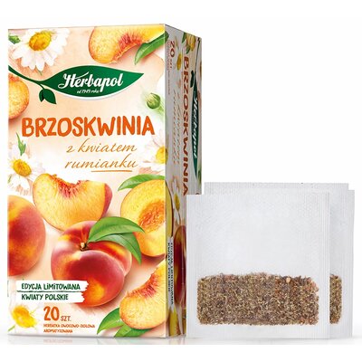 Herbapol Herbatka Owocowa Brzoskwinia Z Rumiankiem (20 Torebek X 2,3G) 46G