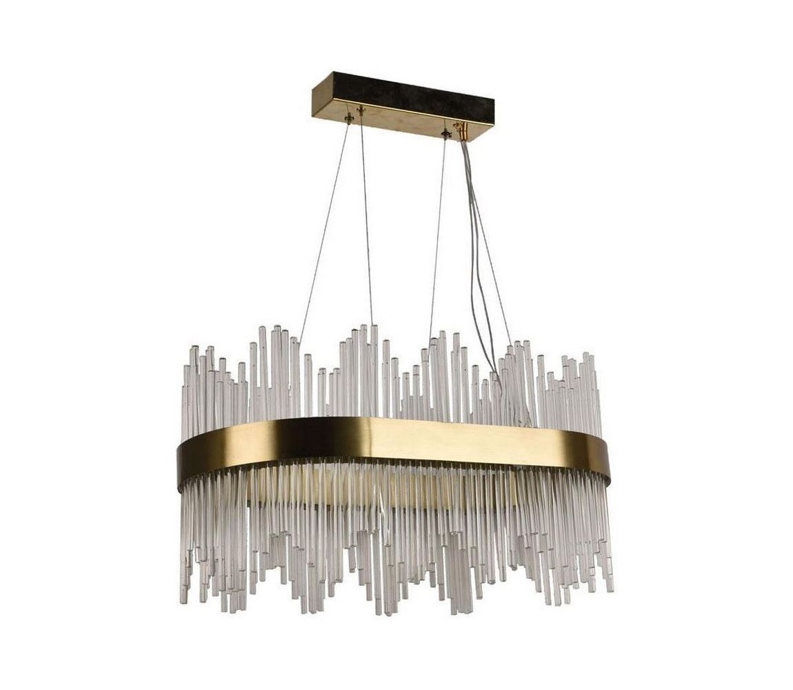 LED Ściemnialny kryształowy żyrandol na lince LED/70W/230V + pilot zdalnego sterowania