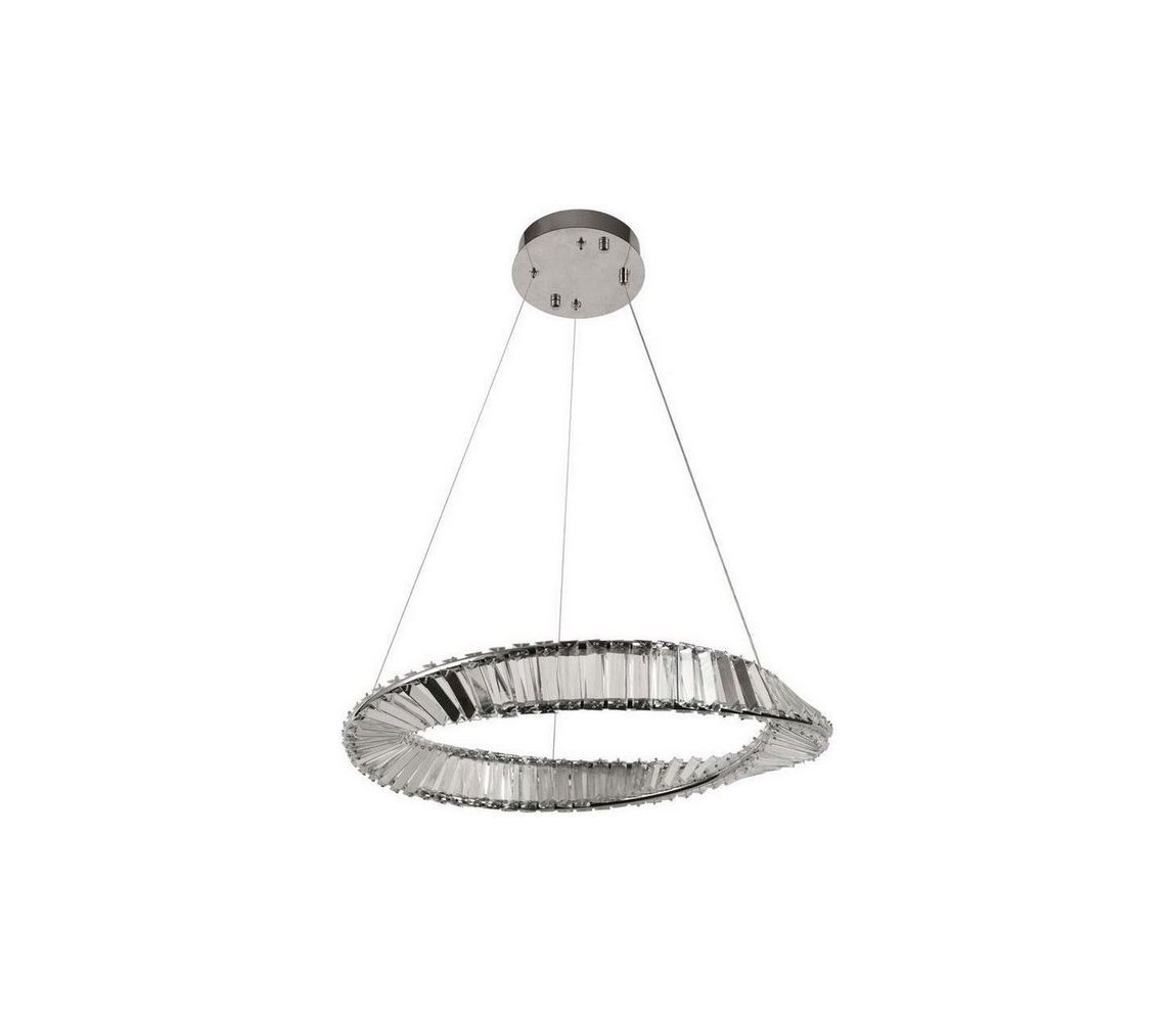 LED Ściemnialny kryształowy żyrandol na lince LED/40W/230V + pilot zdalnego sterowania