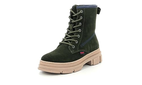 Kickers Kick Goji Botki Dziewczęce, Khaki morskie, 39 EU