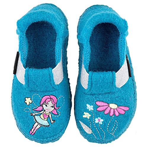 NANGA Dziewczęce kapcie dziewczęce Lucky Fairy, turkusowy, 30