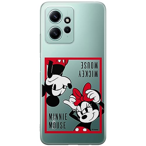 ERT GROUP etui na telefon Xiaomi REDMI NOTE 12 4G, case oryginalny i oficjalnie licencjonowany przez Disney, wzór Mickey & Minnie 019, optymalnie dopasowane, plecki z TPU częściowo przeźroczyste