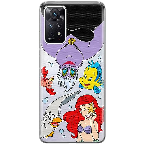 ERT GROUP etui na telefon Xiaomi REDMI NOTE 11 PRO 5G/ 11 PRO 4G, case oryginalny i oficjalnie licencjonowany przez Disney, wzór Ariel 008, optymalnie dopasowane, plecki z TPU częściowo przeźroczyste