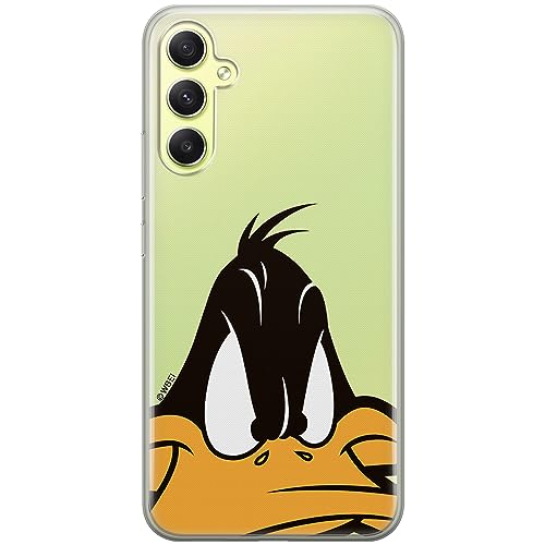 ERT GROUP etui na telefon Samsung A34 5G, case oryginalny i oficjalnie licencjonowany przez Looney Tunes, wzór Duffy 001, optymalnie dopasowane, plecki z TPU częściowo przeźroczyste