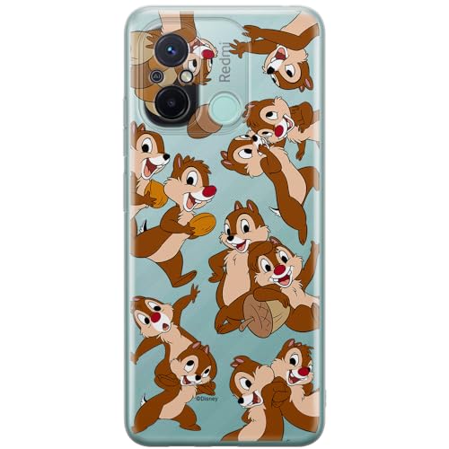 ERT GROUP etui na telefon Xiaomi REDMI 12C/ REDMI 11A, case oryginalny i oficjalnie licencjonowany przez Disney, wzór Chip & Dale 004, optymalnie dopasowane, plecki z TPU częściowo przeźroczyste