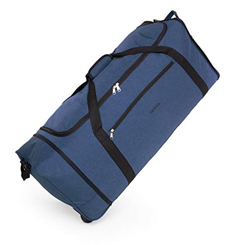 Blnbag M4 Torba Podróżna na Kółkach Miękka Torba na Bagaż, Lekka Torba Podróżna Składana na Kółkach, Torba na Rolkach, 90 Litrów