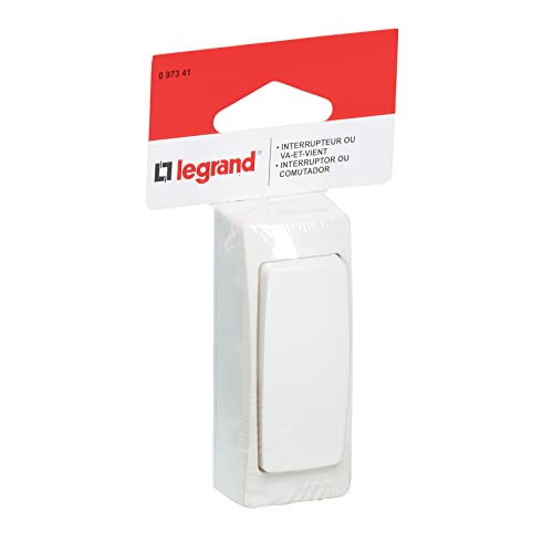 Legrand leg97341 przełączające, wąski, do montażu na powierzchni, 2.300 W przypadku 230 V, biały LEG97341