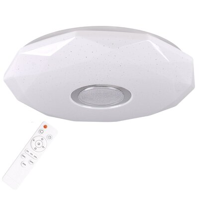 Polux Plafon śr 39cm DIAMOND 24W 2040lm z pilotem 313492 SANICO 313492