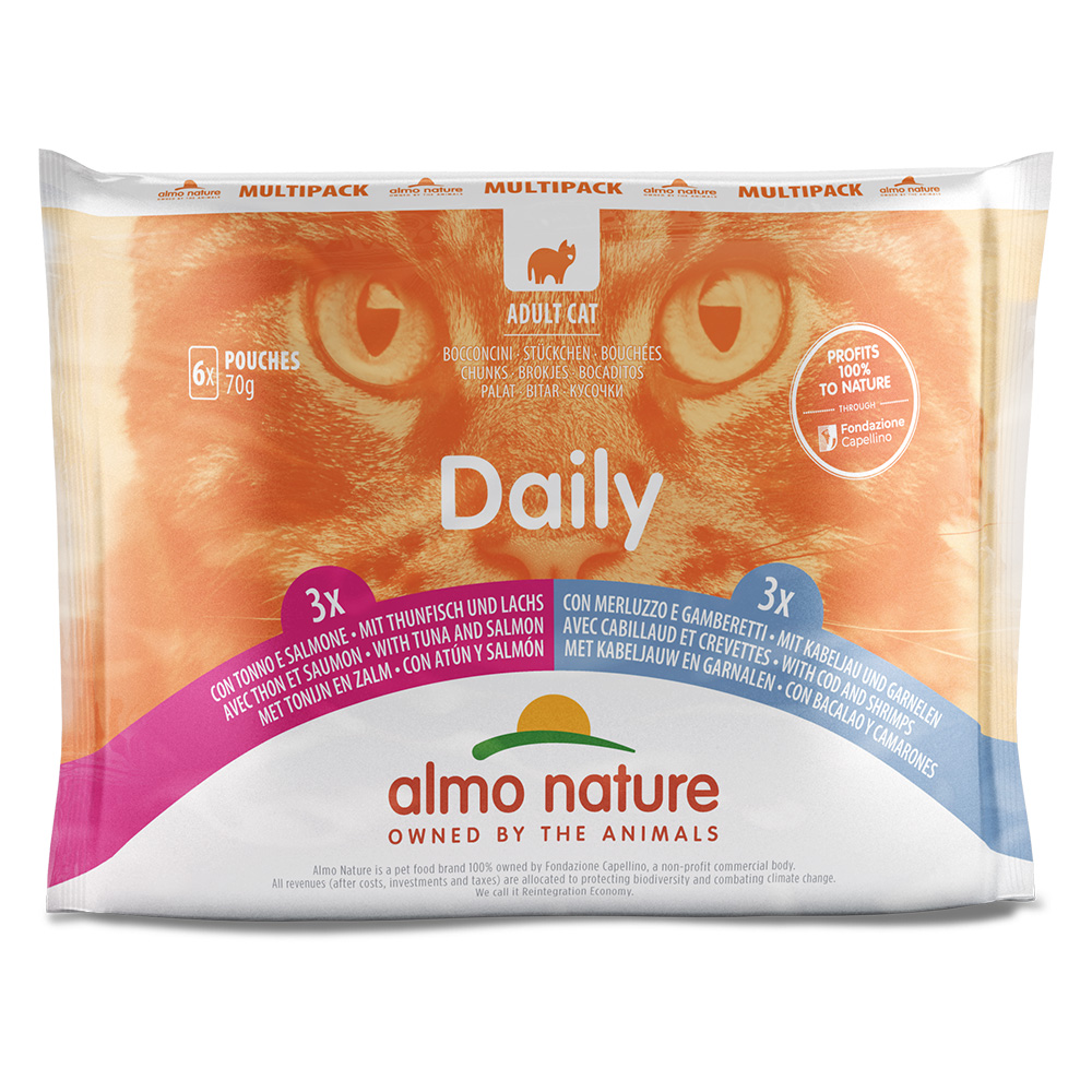 Almo Nature Daily Menu, 6 x 70 g - Pakiet mieszany 2