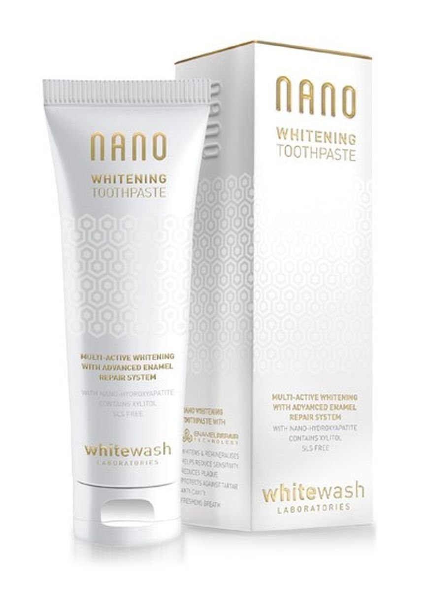 WhiteWash, NANO, luksusowa pasta wybielająca zęby, 75 ml