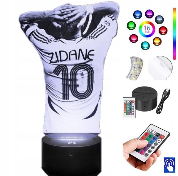 Lampka Na Biurko Zinedine Zidane 16Kol Led Plexido