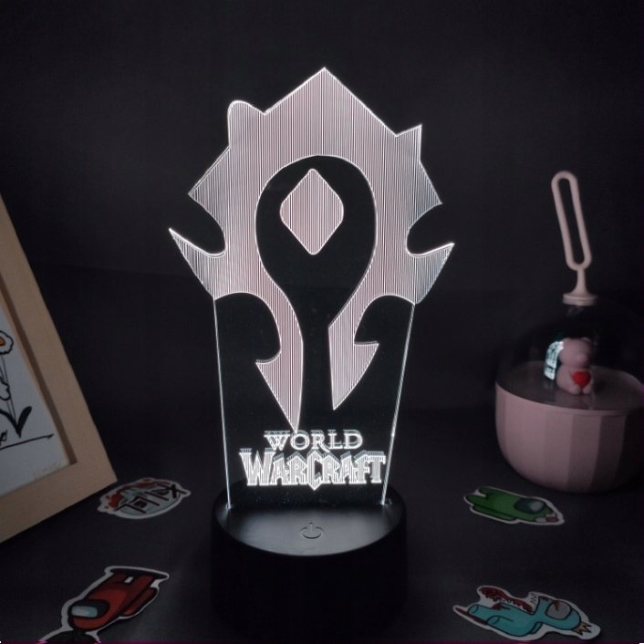 Lampka Na Biurko World Of Warcraft Wow 16 Kolorów Led Plexido