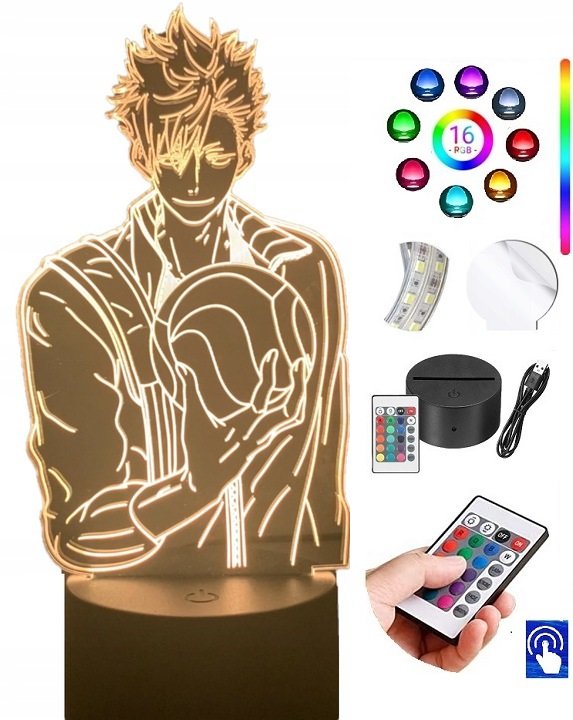 Lampka na biurko Haikyuu Shoyo 16kol LED PLEXIDO