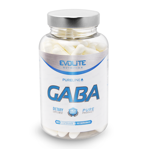 Фото - Амінокислоти Evolite Nutrition Evolite GABA 375mg 180kaps. Kwas Gamma-aminomasłowy 