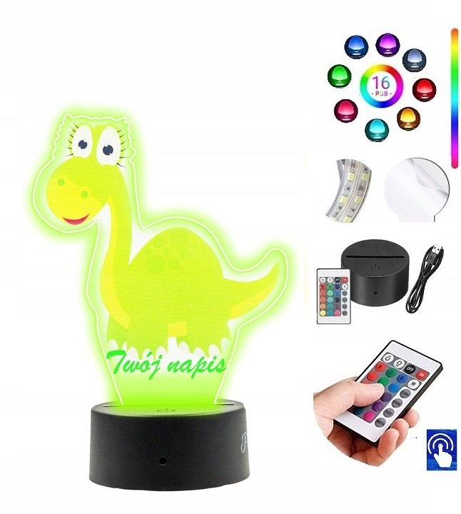 Lampka na biurko Dinozaur Park Jurajsk LED PLEXIDO