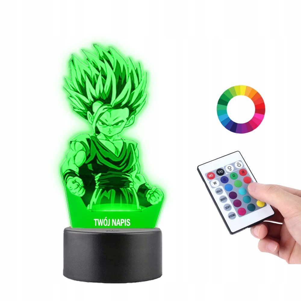 Lampka na Biurko Statuetka 3D Dragon Ball Songohan