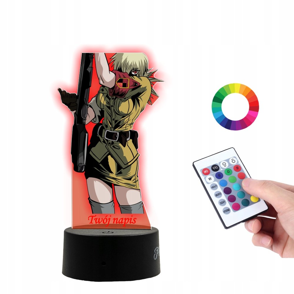 Lampka Na Biurko UV Seras Victoria Hellsing Anime