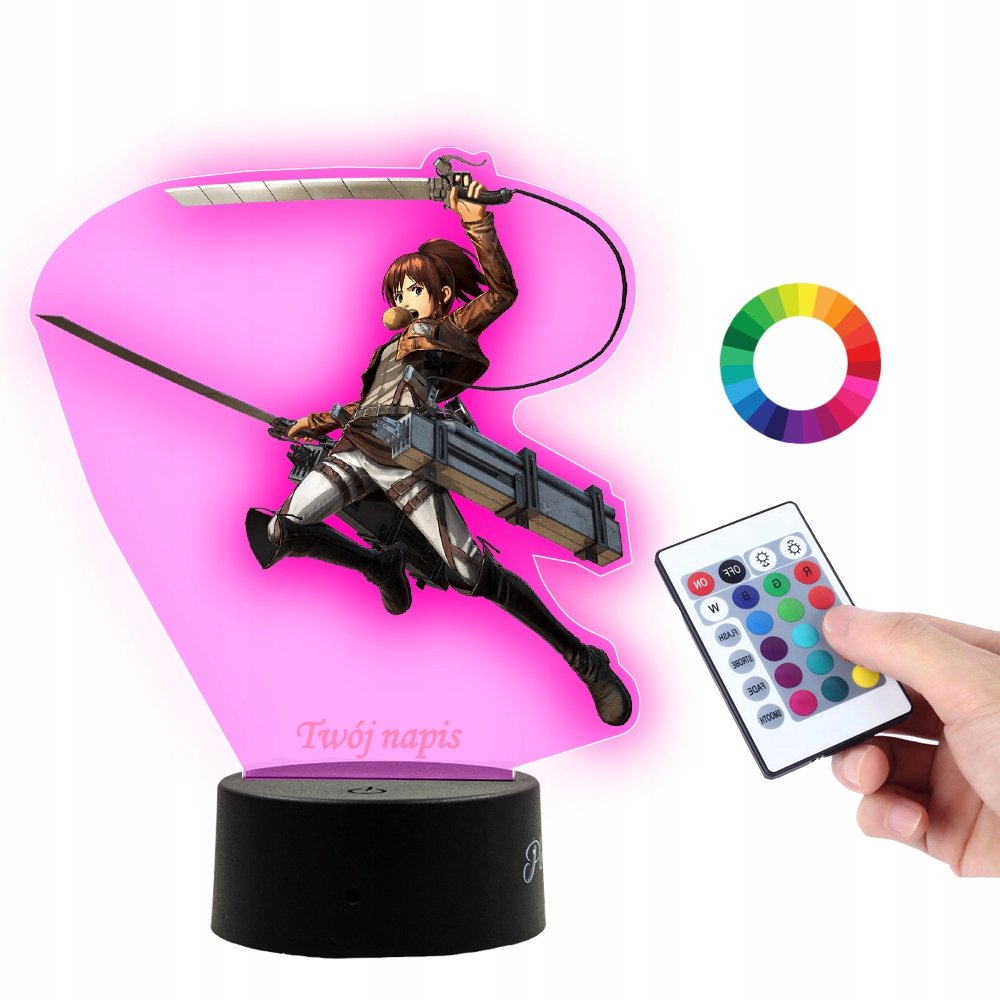 Lampka Na Biurko UV Sasha Braus Attack on Titan