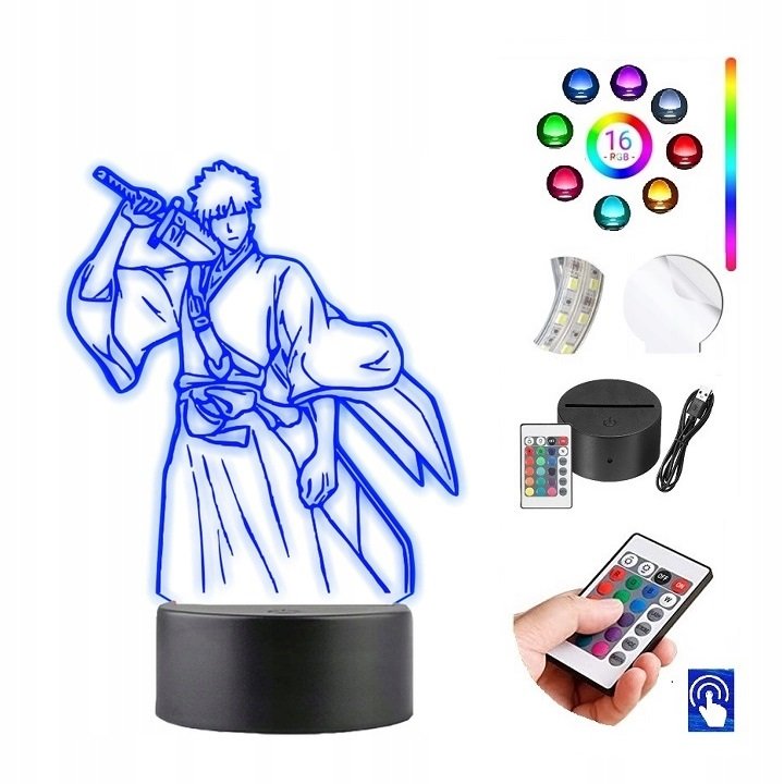 Lampka na biurko Bleach Anime 16kol. LED PLEXIDO