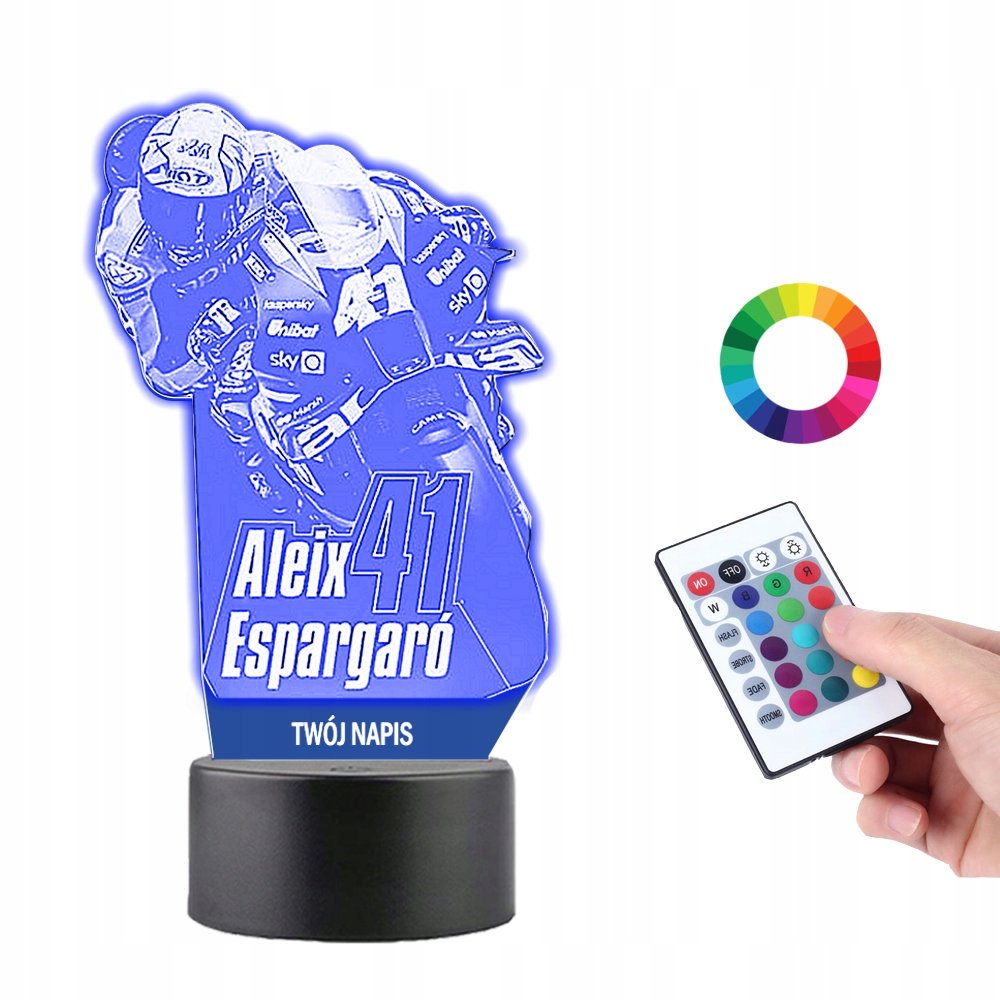 Lampka na Biurko Statuetka 3D Led Aleix Espargaro