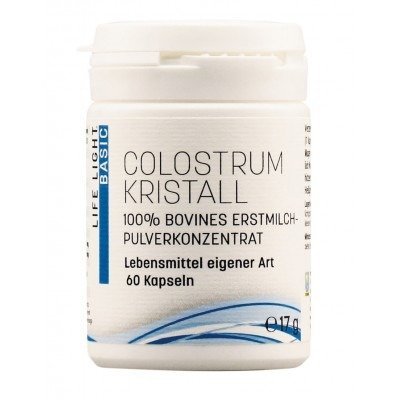 Life Light, Colostrum Kristall, 100% Sproszkowana Siara Bydlęca, 60 kaps.