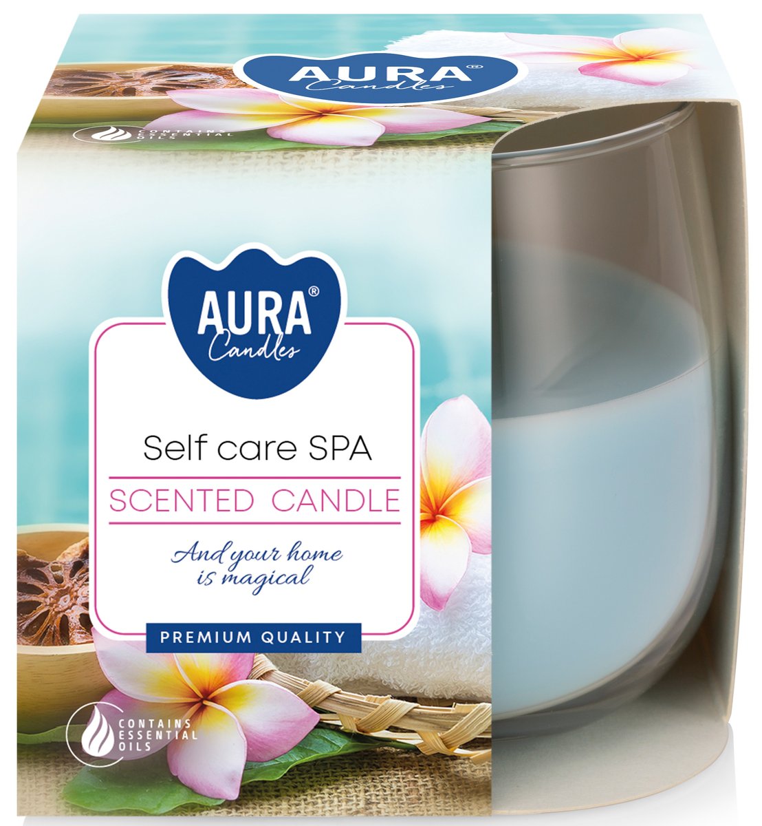 Świeca zapachowa w szkle BISPOL 24H SELF CARE SPA