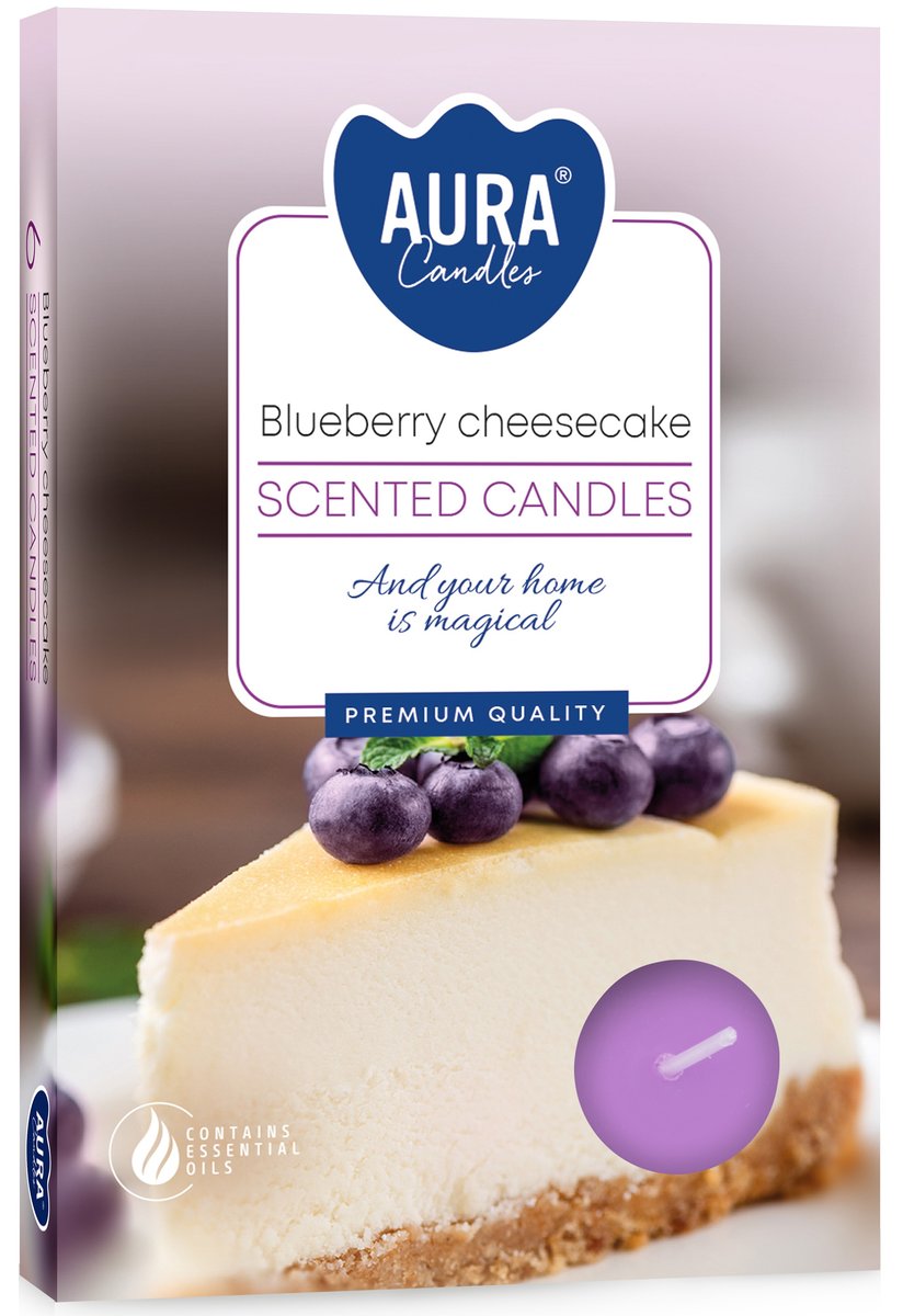 Podgrzewacze zapachowe BISPOL 4H SERNIK JAGODOWY 6szt.