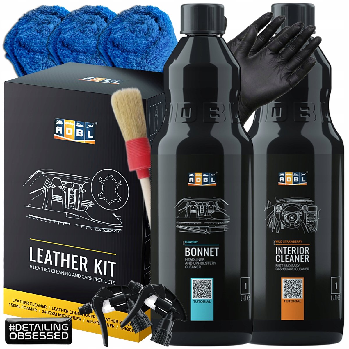 ADBL LEATHER KIT + ADBL BONNET + INTERIOR CLEANER