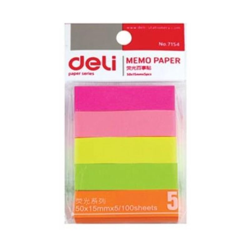 D RECT Zakładki indeksujące 15x50/100 5kol D'Rect 9144