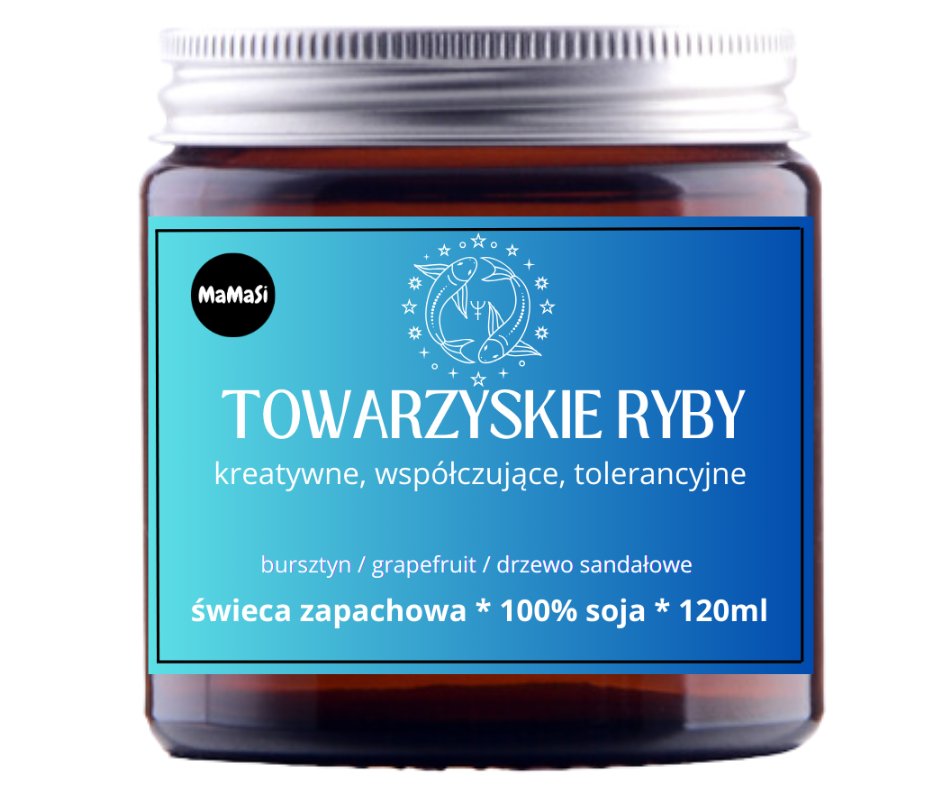 Ryby Znak Zodiaku Świeca Sojowa Zapachowa W Szkle