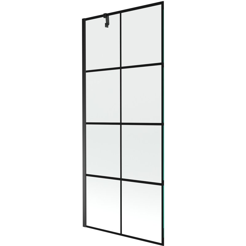 Mexen Next parawan nawannowy 1-skrzydłowy 80 x 150 cm, czarny wzór, czarny