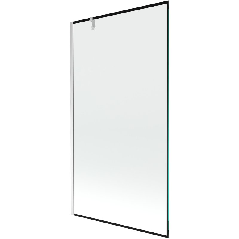 Mexen Next parawan nawannowy 1-skrzydłowy 100 x 150 cm, czarny wzór, chrom