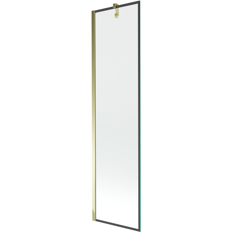 Mexen Next parawan nawannowy 1-skrzydłowy 50 x 150 cm, czarny wzór, złoty