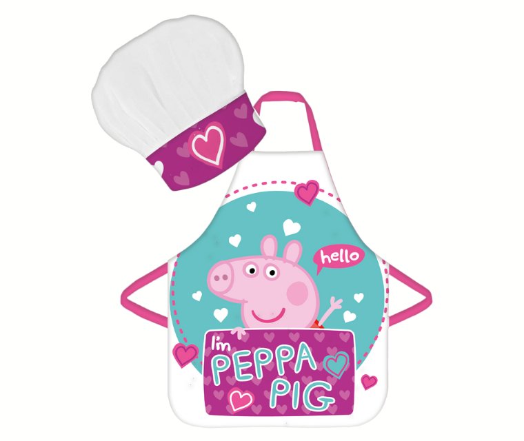 Fartuch kuchenny i czapka ŚWINKA PEPPA dla dzieci