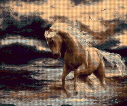 Zestaw do haftu krzyżykowego koń (7273)