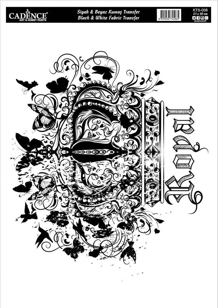 Transfer Na Tkaniny, Korona, Rozm. 21X30Cm Kts008