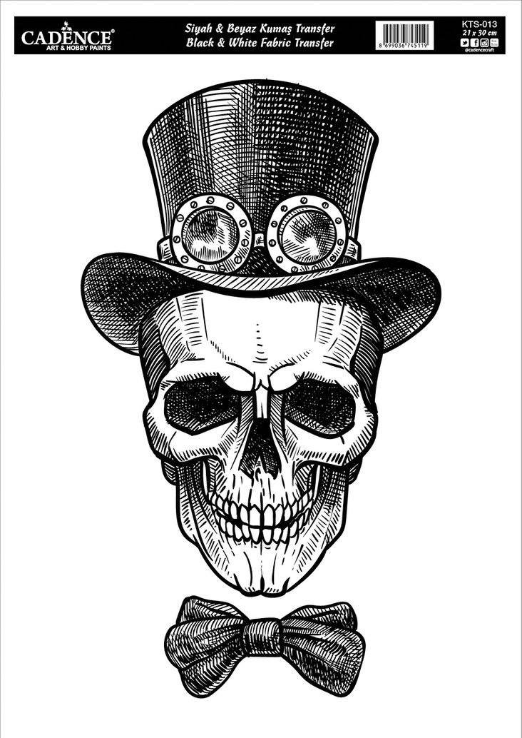 Transfer Na Tkaniny, Czacha Rozm. 21X30Cm Kts013