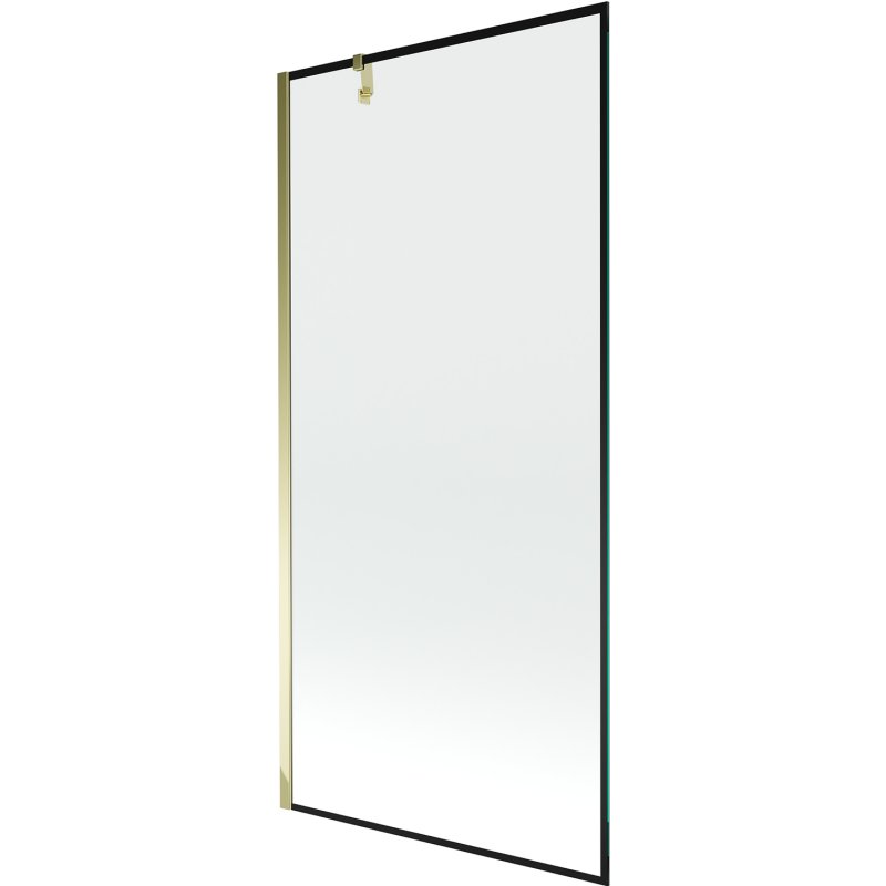 Mexen Next parawan nawannowy 1-skrzydłowy 90 x 150 cm, czarny wzór, złoty