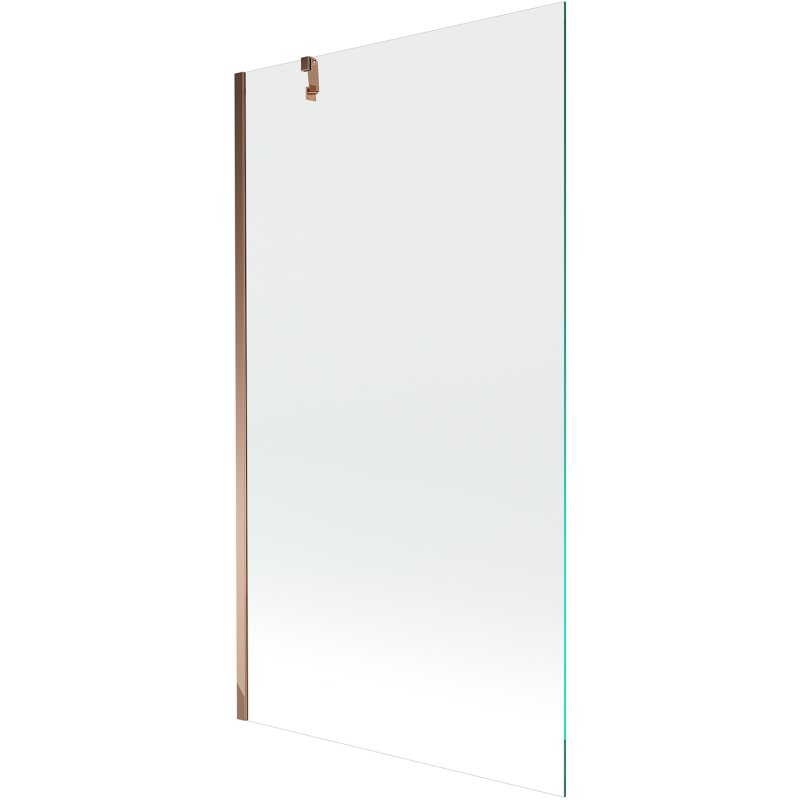 Mexen Next parawan nawannowy 1-skrzydłowy 90 x 150 cm, transparent, różowe złoto