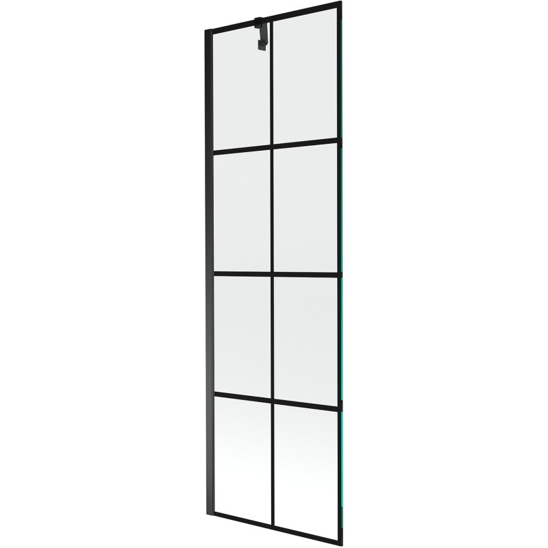 Mexen Next parawan nawannowy 1-skrzydłowy 60 x 150 cm, czarny wzór, czarny