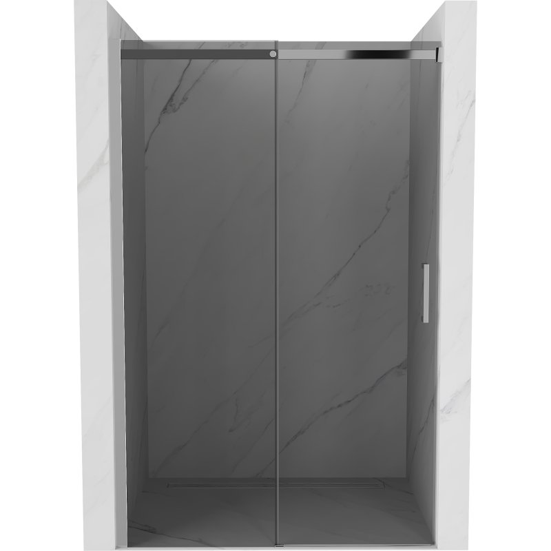Mexen MEXEN OMEGA DRZWI PRYSZNICOWE PRZESUWNE GREY 150 CM SZKŁO 8 MM 825-150-000-01-40
