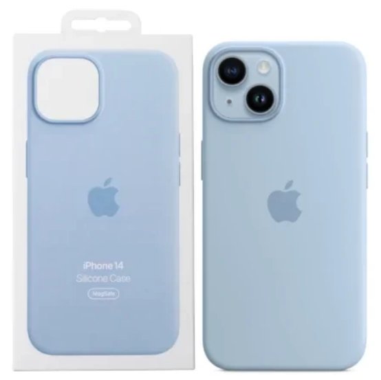 Etui Apple iPhone 14 MQU93ZM/A Sky Błękitne Magsafe Silikonowe