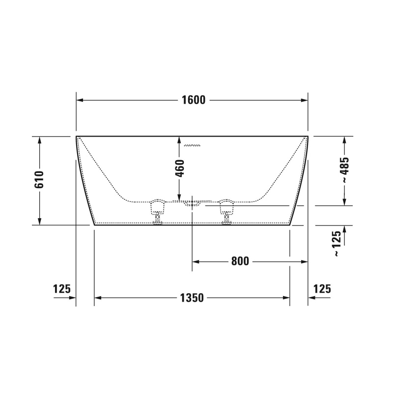 Duravit DuraSquare Wanna wolnostojąca 160x75 cm biały alpin 700460000000000 - odbiór osobisty: Kraków, Warszawa