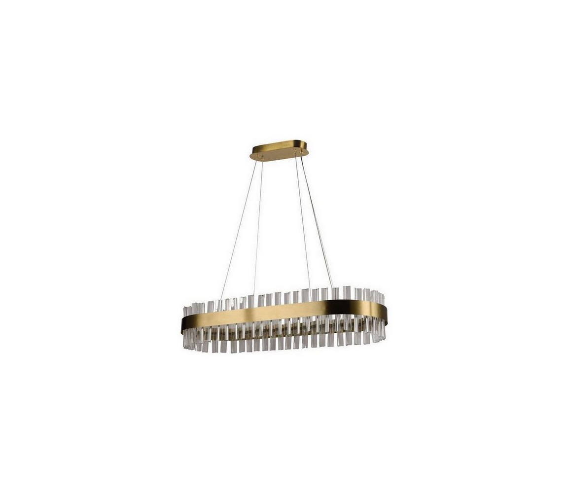 LED Ściemnialny kryształowy żyrandol na lince LED/45W/230V + pilot zdalnego sterowania