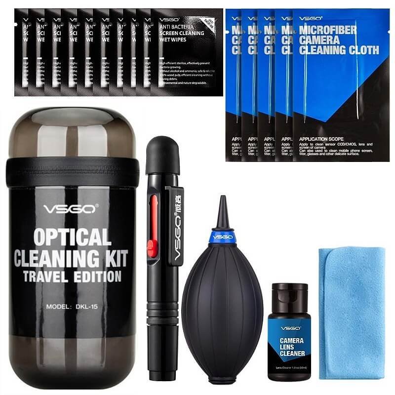 Vsgo Podróżny Zestaw Do Czyszczenia I Pielęgnacji Sprzętu Foto [Czarny]
